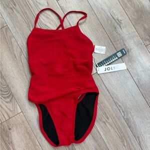 Jolyn Brandon 2 One-Piece Swimsuit with Cross Back Straps size 28 NWT